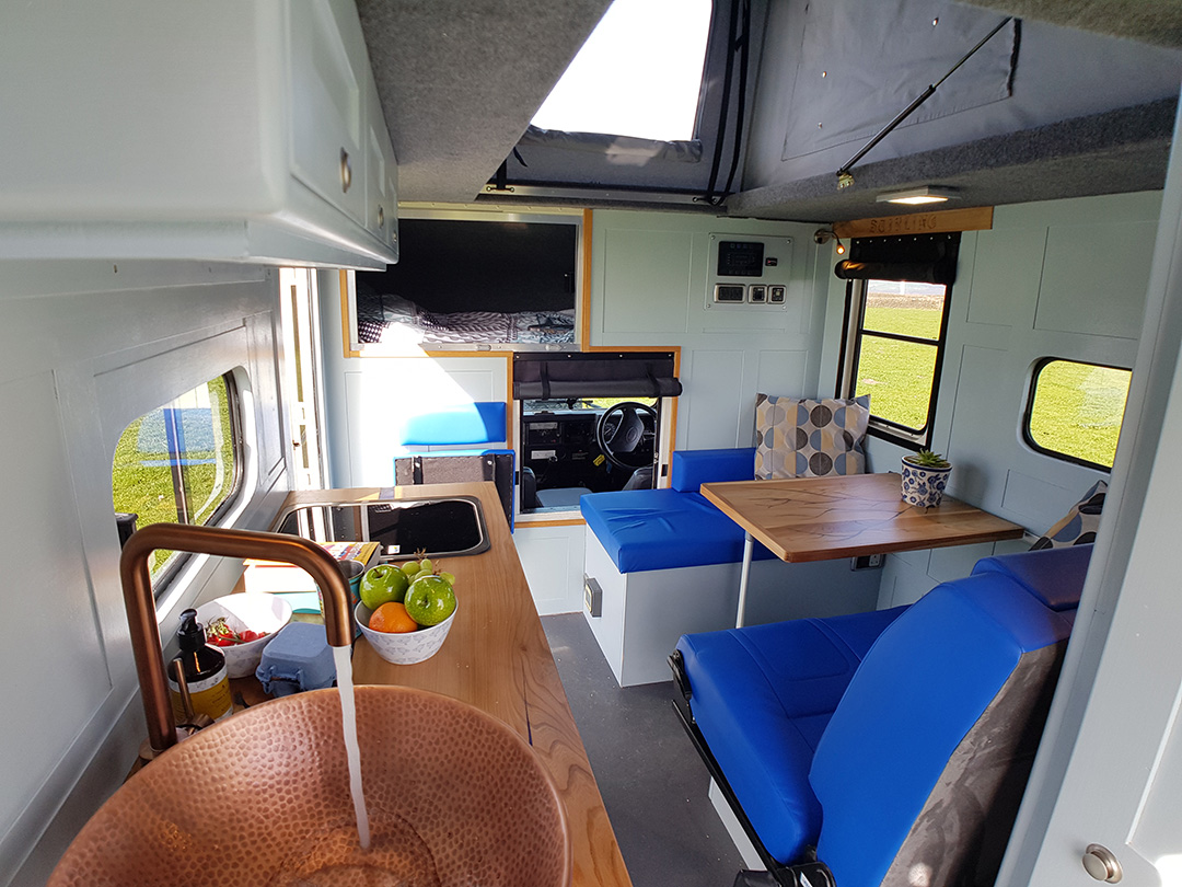 campervan hire - camper interior