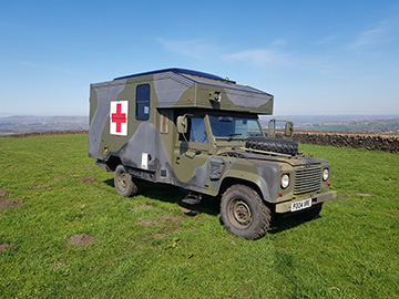 Land Rover Ambulance Campervan Hire