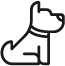 Dog icon: pet friendly campervan hire UK